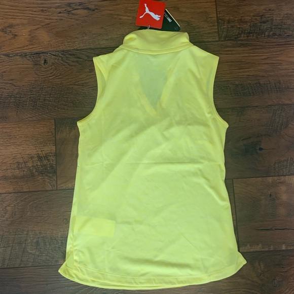 Yellow Golf Puma Tank Top-Shirt - Picture 3 of 3